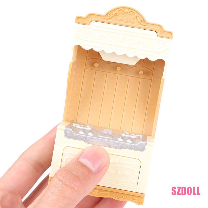 Mô Hình Đồ Nội Thất Tủ Bếp Thu Nhỏ Tỷ Lệ 1:12 Dành Cho Nhà Búp Bê SZDOLL6