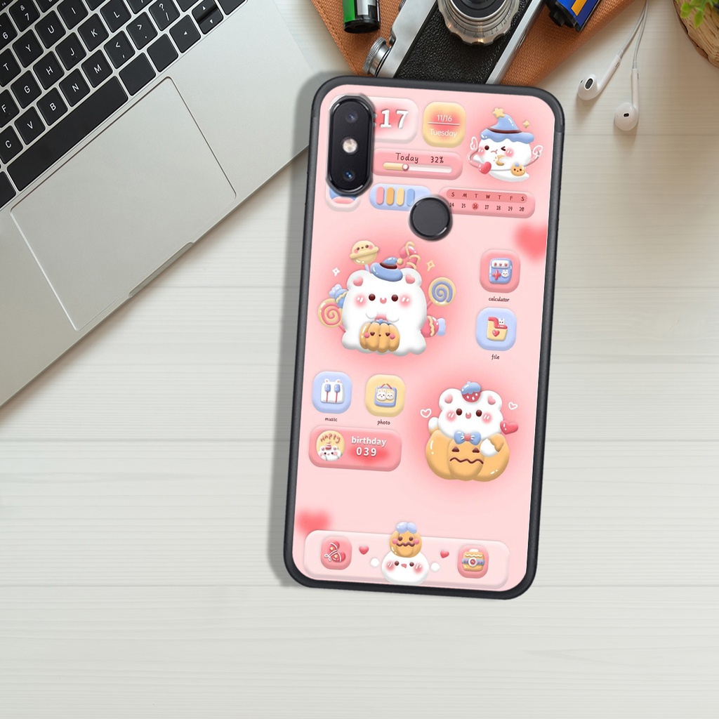 ỐP LƯNG XIAOMI MI 5X - MI A1 - MI 8 LITE- MI 8 - MI 8 SE  , IN HÌNH GẤU NÂU CHOCOLATE ĐÁNG YÊU.