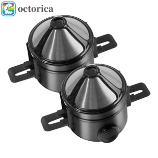 Set 2 đầu lọc cà phê bằng thép không gỉ có thể tái sử dụng