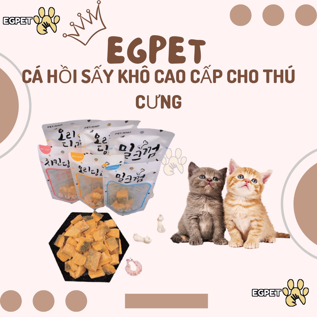 Cá hồi sấy khô cao cấp cho thú cưng bổ sung dinh dưỡng