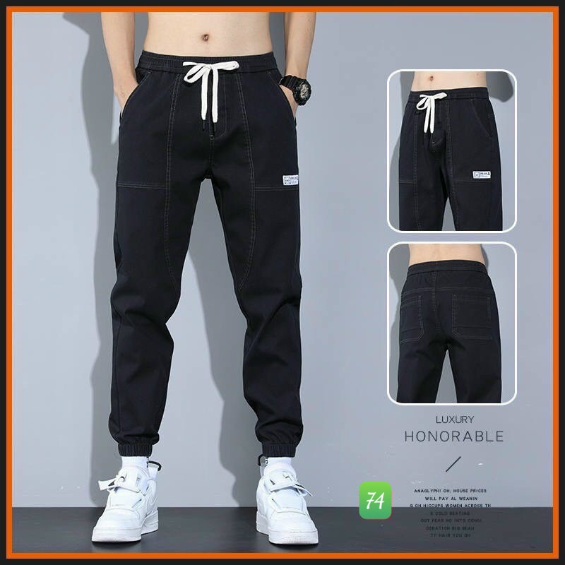 Quần Jogger jean nam 💥Freeship💥  Quần Jean Nam, Quần rin chất bò cao cấp Ống Bó Dáng Cao HA07 | BigBuy360 - bigbuy360.vn