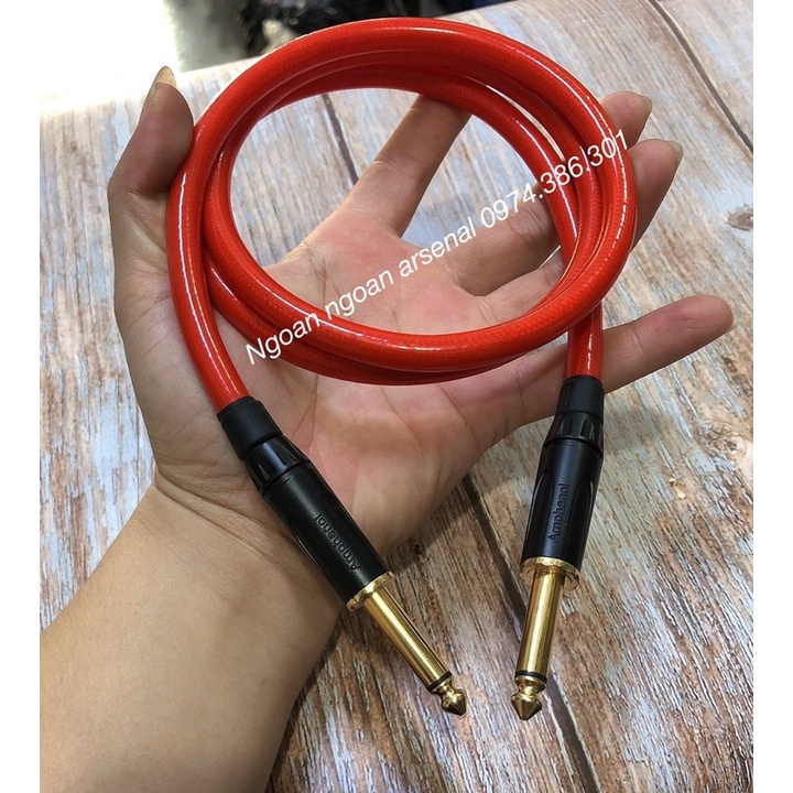 dây tín hiệu 2 đầu 6 ly (6,5 ly) mạ bạc siêu chống nhiễu hàng cao cấp