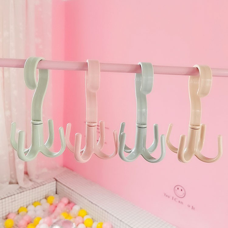 Móc treo đồ đa năng 4 móng xoay được