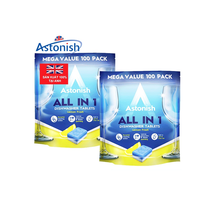 Viên rửa chén bát all in 1 Astonish C2171 100 viên