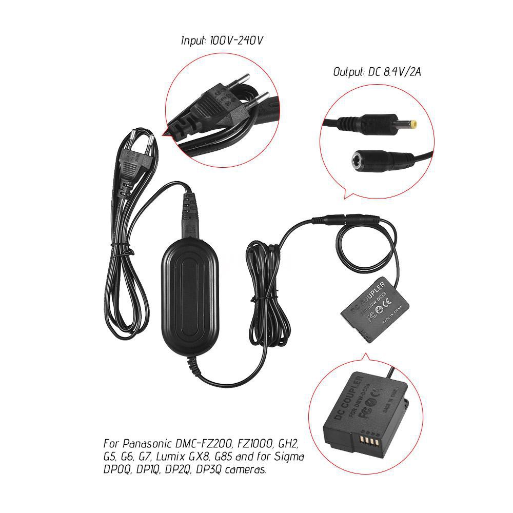 Bộ sạc andoer dmw-ac8 AC + dmw-dcc8 DC