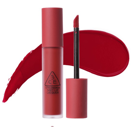 [Chính Hãng] Son 3CE Kem Soft Lip Lacquer Màu Perk Up - Màu Đỏ Hồng