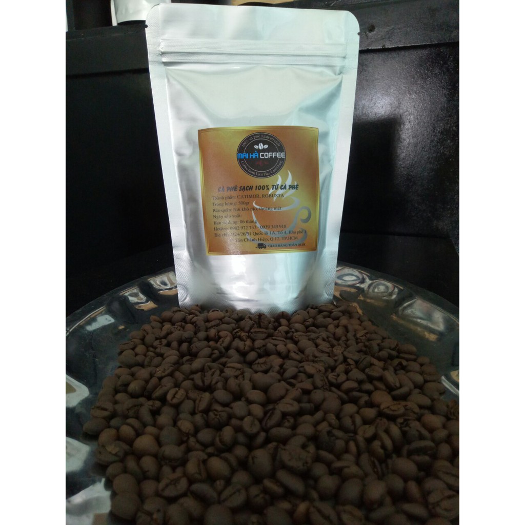 Coffee.maiha - Bịch 500gr Robusta + Arabica đậm đà, thơm ngon đặc biệt giá chỉ còn 130k