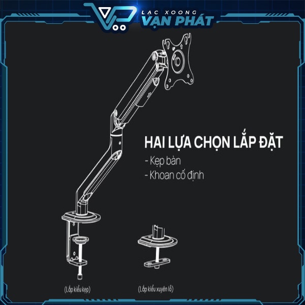 Giá Đỡ Màn Hình Human Motion T6 Pro - Hàng Chính Hãng