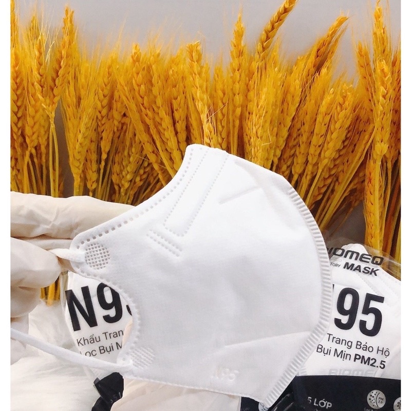 ✅ Khẩu Trang 3D N95- Biomeo MASK 5 Lớp , Lọc Bụi PM2.5 Siêu Mịn 95%