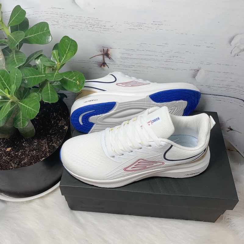 Giày thể thao nam Wanno chính hãng trắng mới 2022 xịn kèm hộp 712