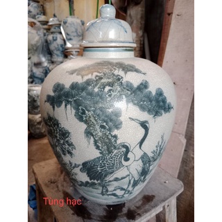Chum ngâm rượu 10lit, ngâm các loại quả..men rạn. gốm sứ Bát Tràng