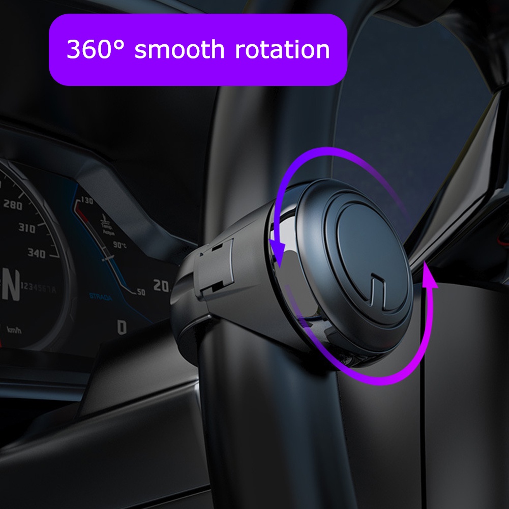 Tay Quay Gắn Vô Lăng Xe Hơi Xoay 360 Độ Tiện Dụng