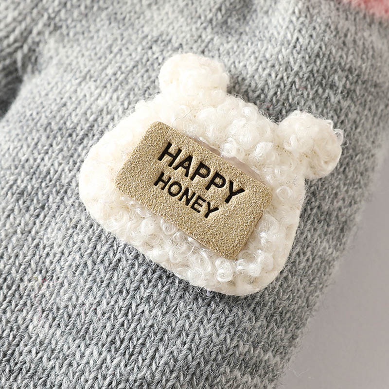 Găng Tay Len Mềm Mại Hình Động Vật Đáng Yêu Cho Bé