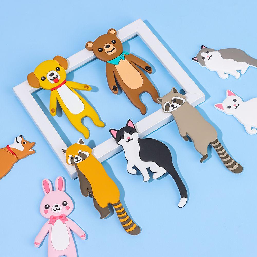 SUENIN Móc Treo Đồ Dán Tường Tự Dính Hình Thú Hoạt Hình Đáng Yêu Trang Trí Nhà Bếp