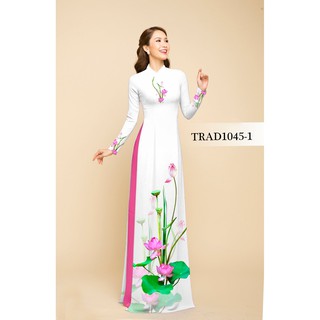 [NEW] VẢI MAY ÁO DÀI IN HOA SEN