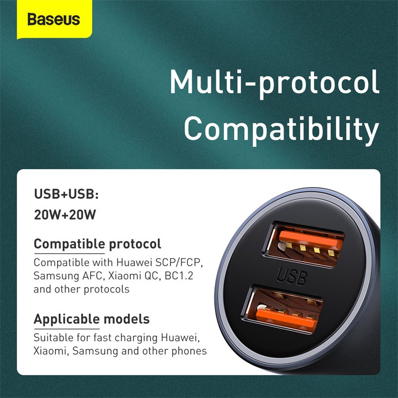 Dây cáp sạc nhanh Baseus nhiều cổng USB loại C sang iP 1m cho Samsung Xiaomi IPhone 12