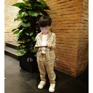 Set vest kèm áo thun cho bé