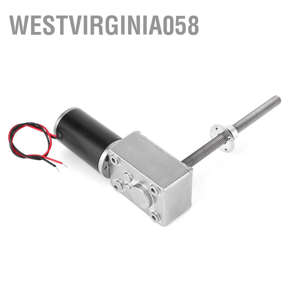 Westvirginia058 Hộp số động cơ Worm Vòng xoắn cao 8mm Trục vít với mặt bích cho cửa sổ điện
