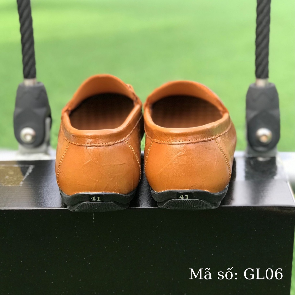 Giày lười nam Alo Davin Da Bò Cao Cấp GL06