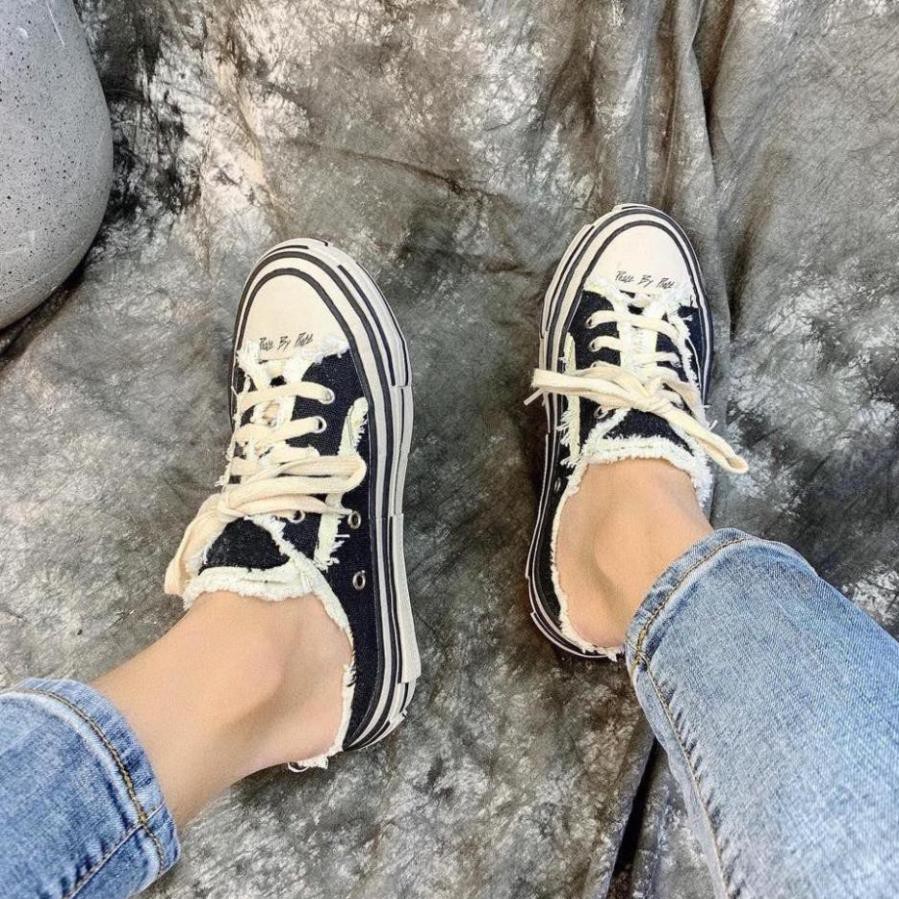 Giày Sục Xvessel, Sneaker đạp gót style rách hot hit 2021 full box bill | BigBuy360 - bigbuy360.vn