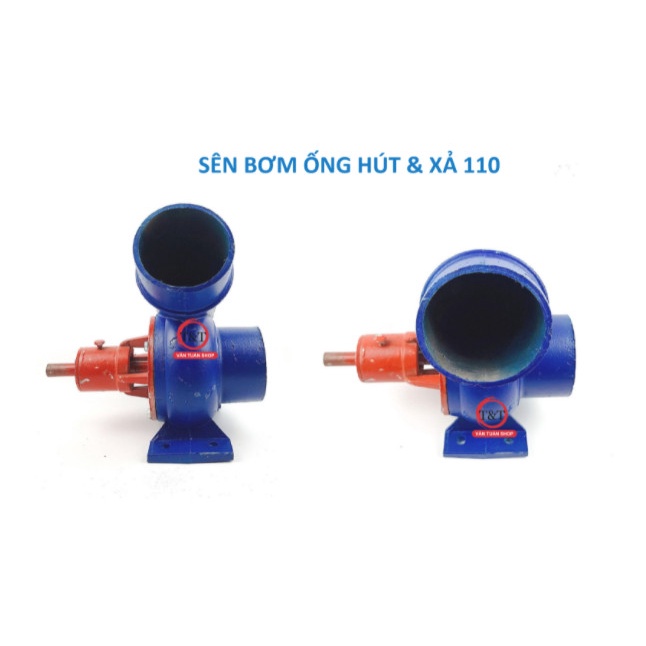 Bộ sên bơm nước đường kính ống hút 110mm hay sên bơm ống 110 chạy dây curoa nguyên bộ hoàn chỉnh