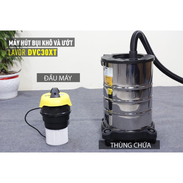 Máy hút bụi khô và ướt Lavor DVC30XT (Thương hiệu Italia)