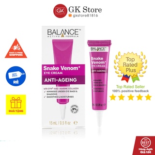 Kem Dưỡng Da Vùng Mắt Balance Snake Venom Eye Cream Anti-Ageing 15ml