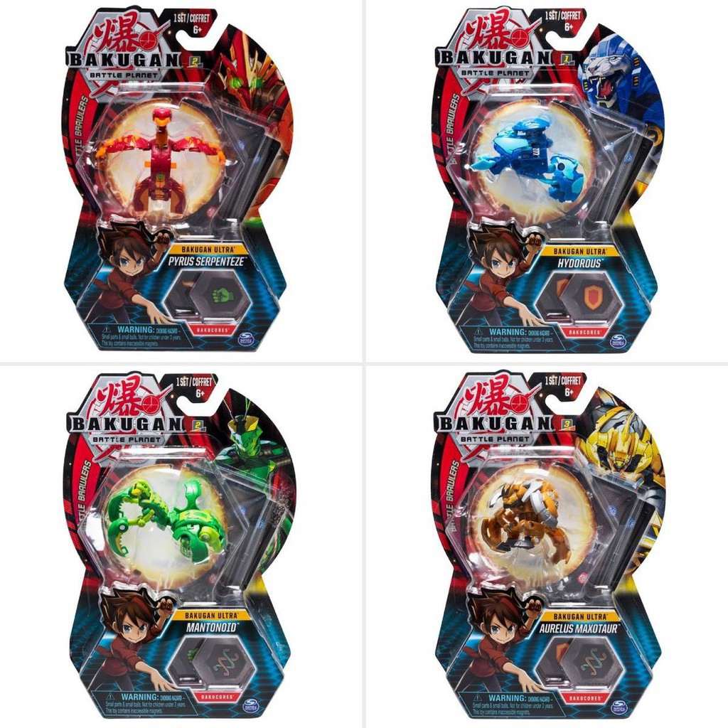 FREESHIP-  Vỉ đồ chơi 3 con Siêu chiến binh Bakugan- BIẾN HÌNH ĐẸP