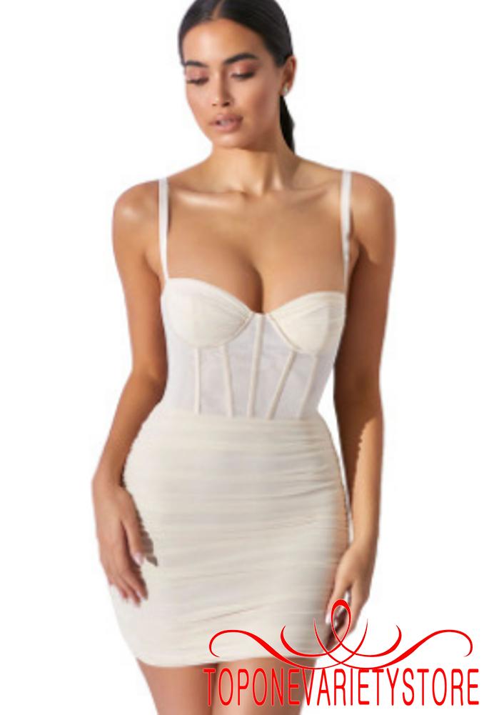 Đầm Dây Nữ Lưng Trần Xếp Ly Quyến Rũ | BigBuy360 - bigbuy360.vn