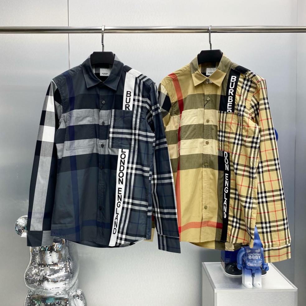 Áo sơ mi Burberry check sườn túi ngực LA !