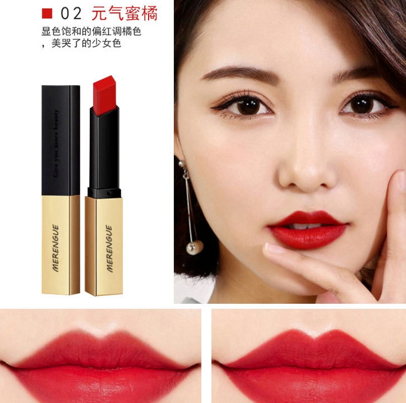 (Hàng Mới Về) Son Lì Dưỡng Ẩm Lâu Phai Thiết Kế Vỏ Son Màu Vàng Đồng Sang Trọng | BigBuy360 - bigbuy360.vn