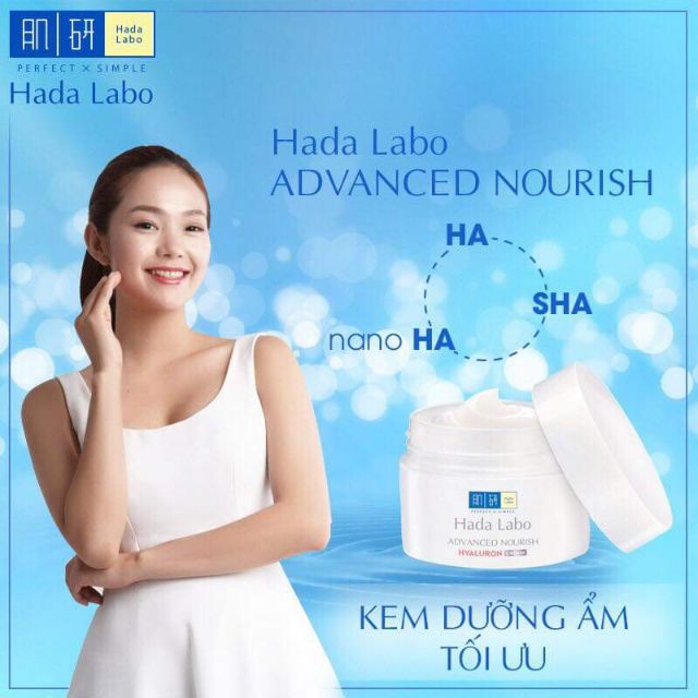 Kem dưỡng ẩm tối ưu Hada Labo mầu Trắng 50g