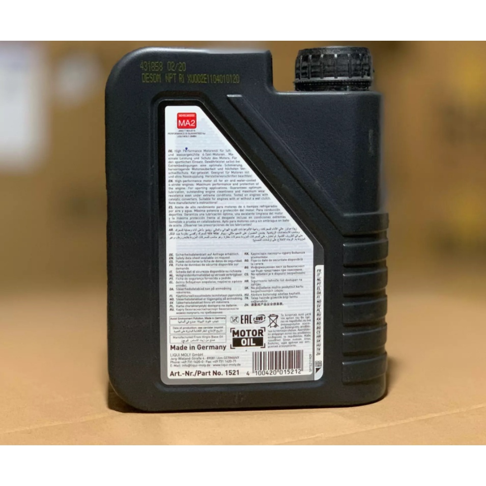 Dầu Nhớt Tổng Hợp Liqui Moly Street 10W40 1L