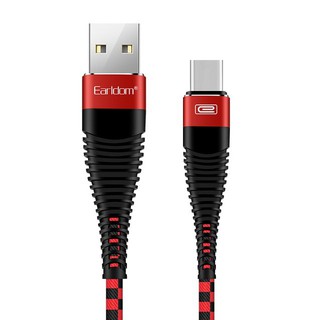 Dây Cáp Sạc Nhanh Bọc Dù Earldom EC- 061 (Lightning /Micro /TypeC)