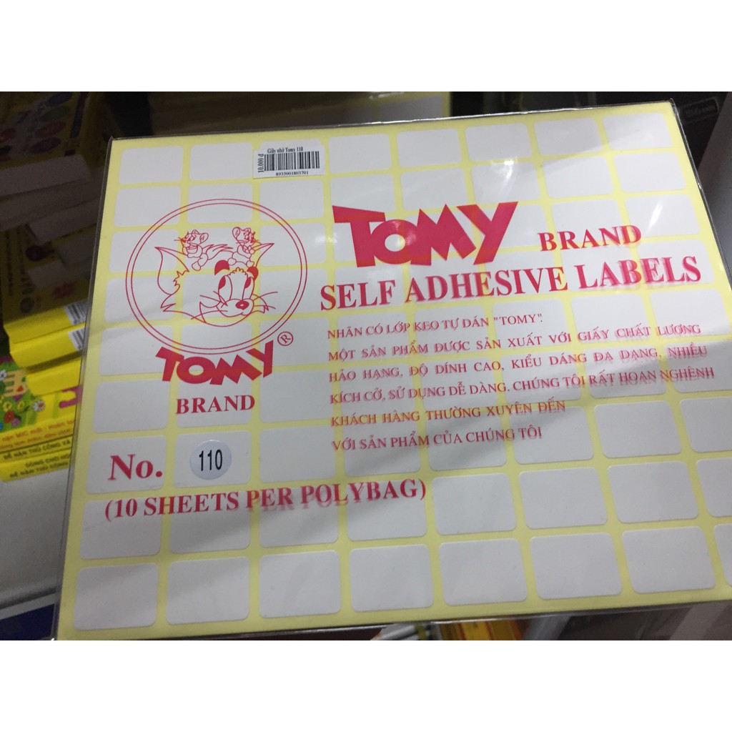 Giấy dán nhãn decal Tomy 110