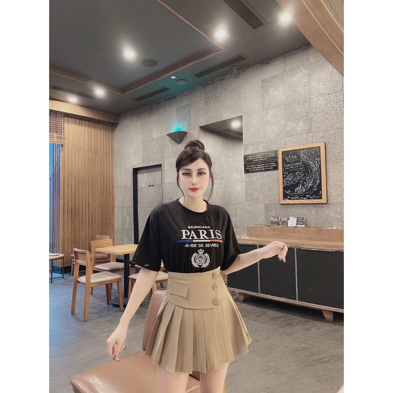 CHÂN VÁY XẾP LY CÚC QUẢNG CHÂU MS19290