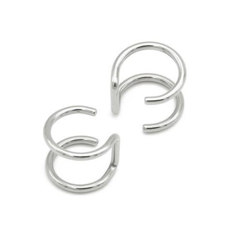 1 Khuyên Kẹp Tai/Môi/Môi Dáng Chữ U Bằng Thép Titan Không Cần Bấm Lỗ Thời Trang