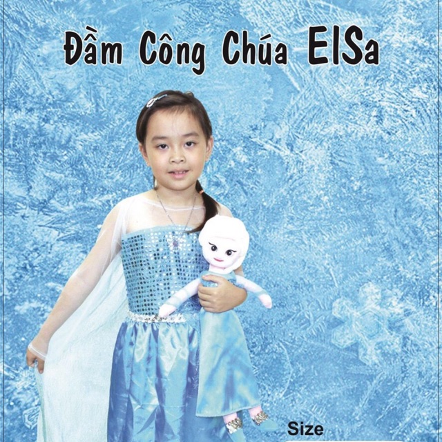 Váy đầm công chúa Elsa xinh đẹp