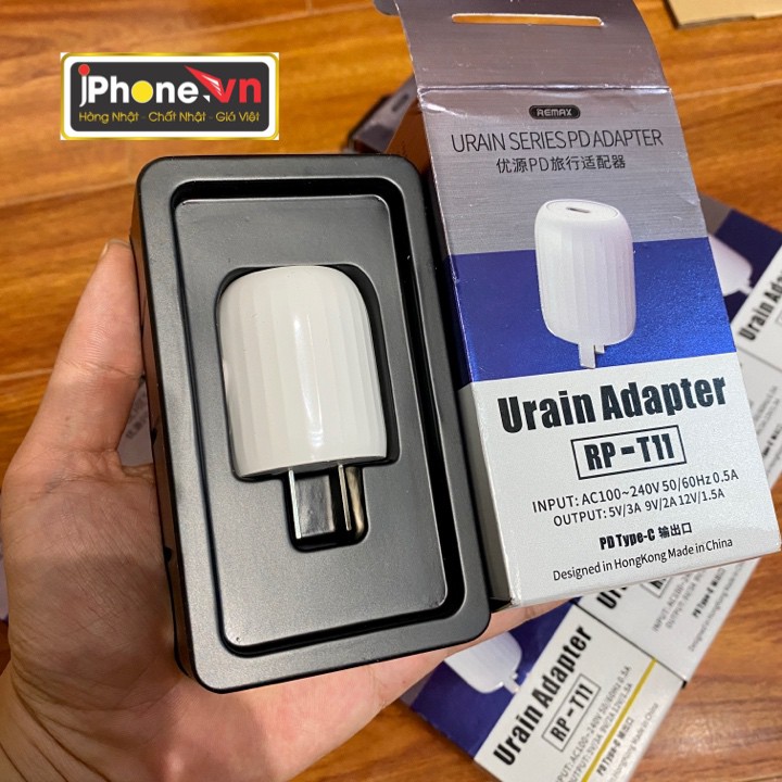 Cốc sạc nhanh Remax Urain PD 18W 5V/3A cho điện thoại di động