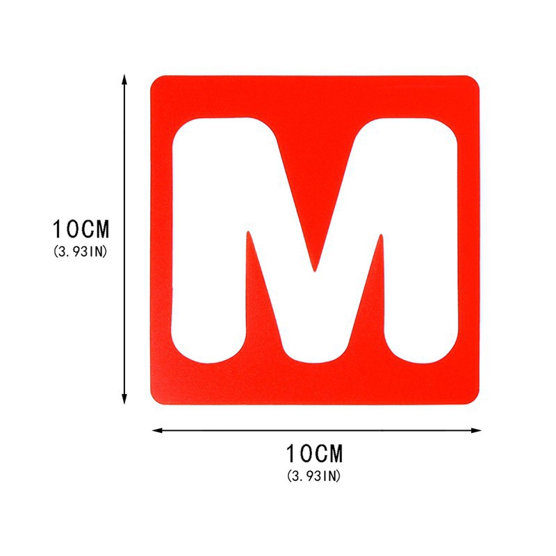 maelove3 Bộ 36 khuôn vẽ và phun sơn hình chữ cái và chữ số độc đáo