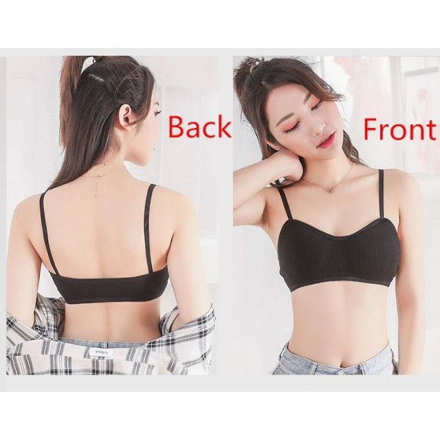 Áo ngực nữ - áo bra cotton tăm 2 dây có đệm 9922 / 20193 | BigBuy360 - bigbuy360.vn