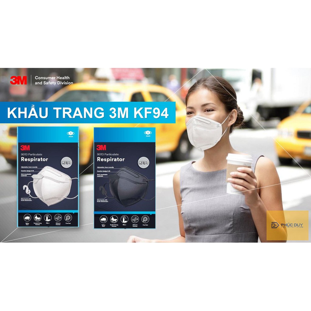 1 CÁI Khẩu trang 3M 9013 CHÍNH HÃNG ngăn bụi mịn PM2.5 đạt chuẩn KF94