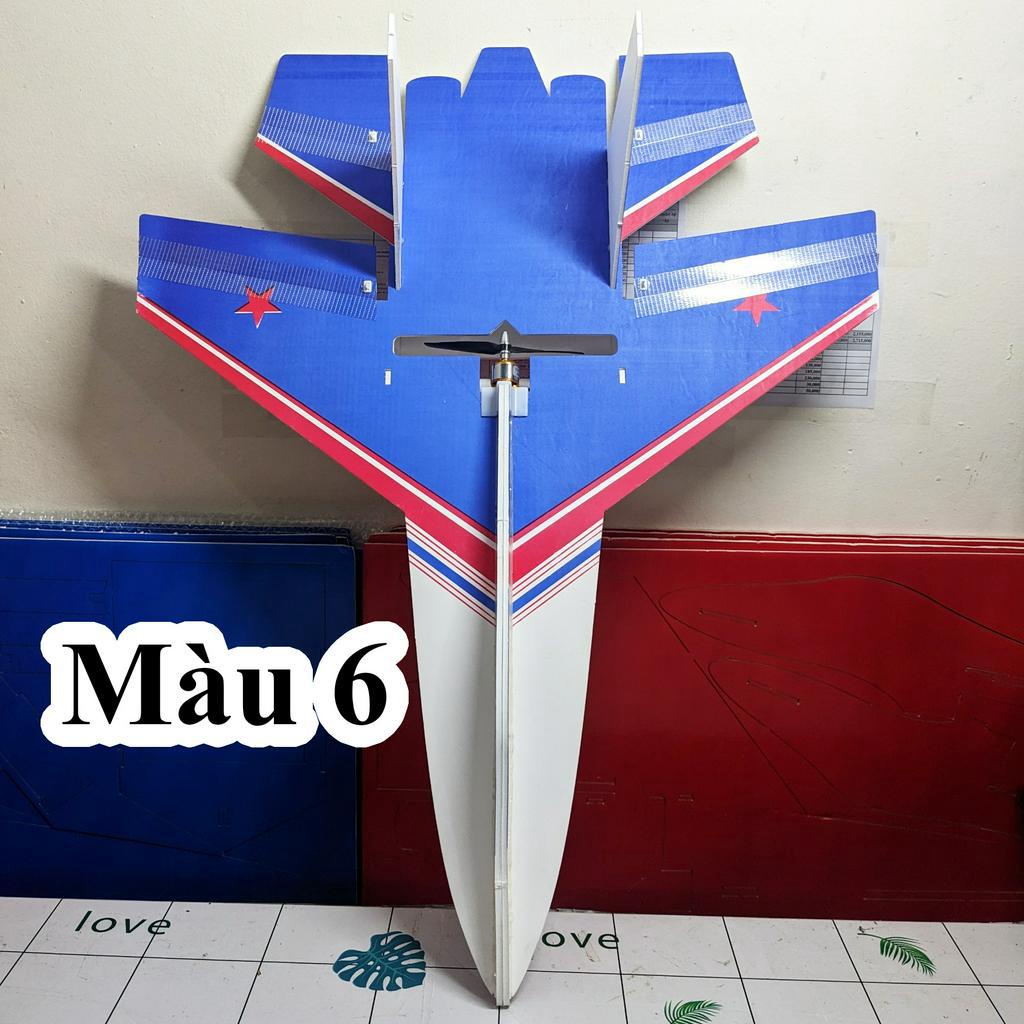 KIT Su27 Flat xốp dẻo Mpp bao đập. Dài 90cm sải 73cm. Có video hướng dẫn ráp chi tiết