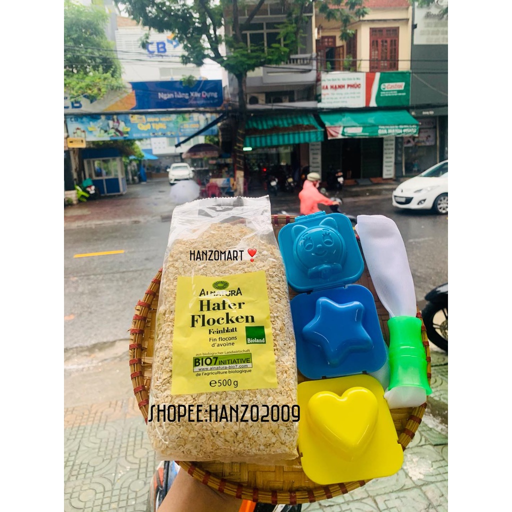 Yến mạch cho bé ăn dặm cán vỡ Hafer Flocken Đức 500gr