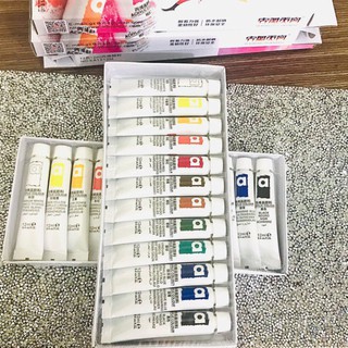 sét bột cọ bản 12 màu .