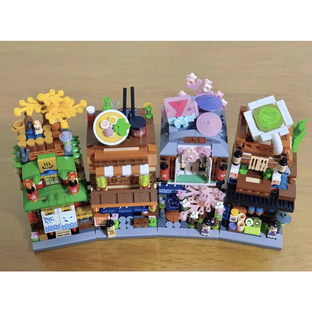 Bộ Đồ Chơi Xếp Hình 1653 1654 Phong Cách Đường Phố Nhật Bản Độc Đáo