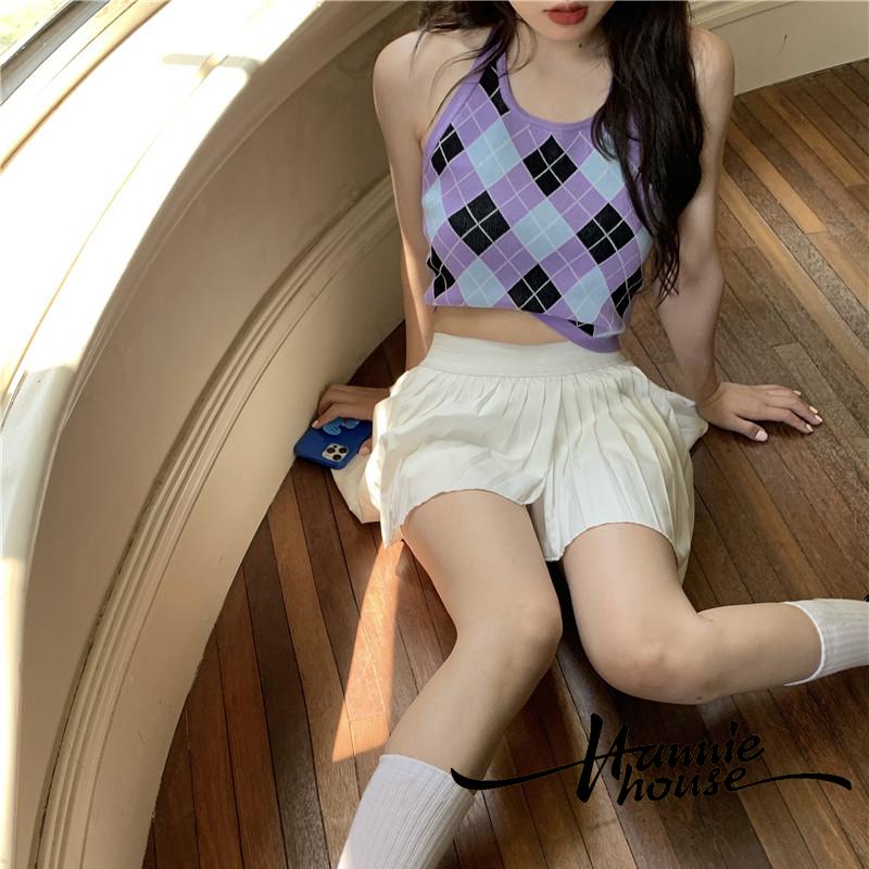 Áo hai dây dệt kim cổ chữ U thời trang mùa hè năng động cho nữ | BigBuy360 - bigbuy360.vn
