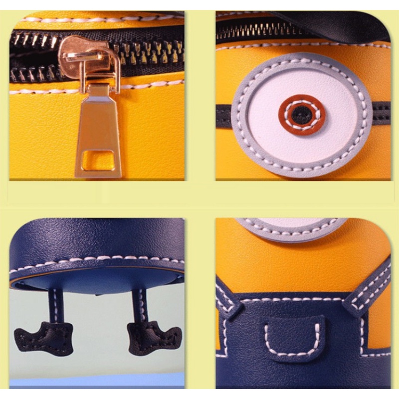 (Với video hướng dẫn) Túi Minions Handmade DIY - Set Nguyên Liệu Tự Làm Túi Minon Khâu Tay Cực Đáng Yêu Siêu Ngầu
