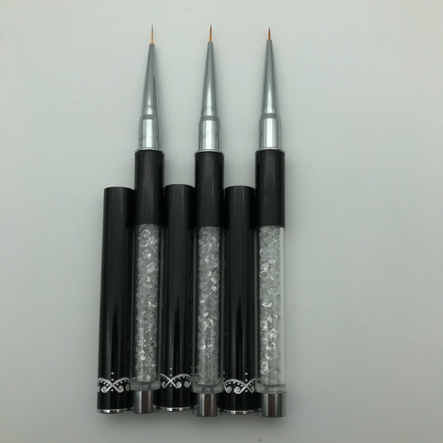 Bút cọ nét bộ 3 cán đá làm nail