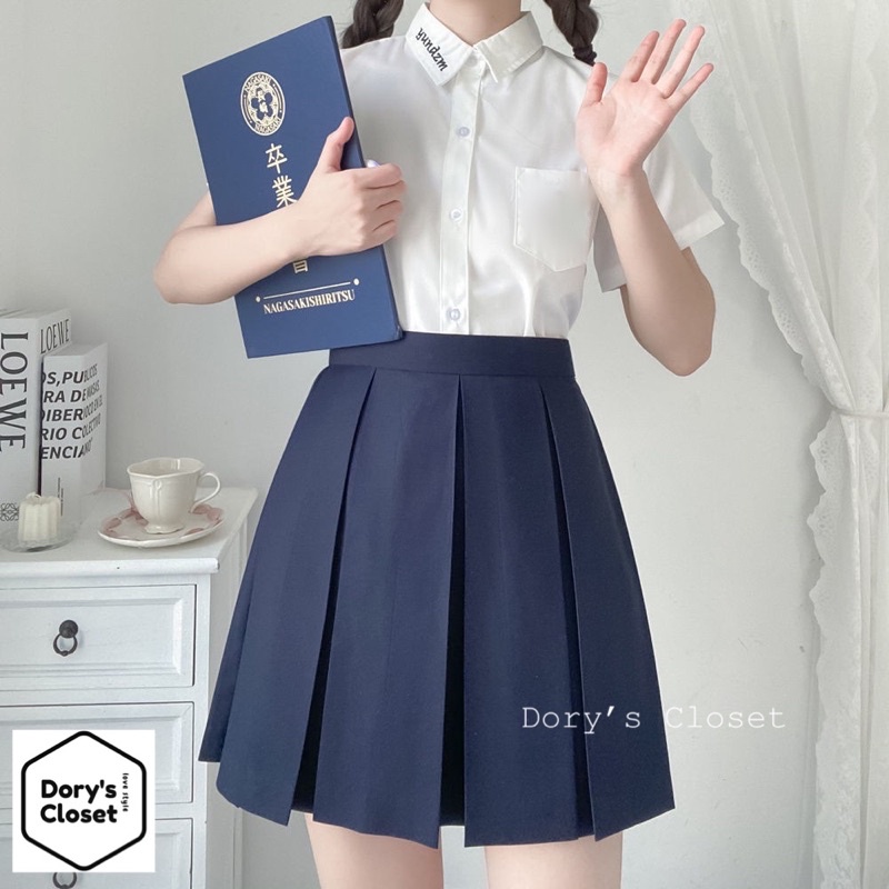 Váy JK xếp ly nếp rộng phong cách Nhật Bản Dory’s Closet